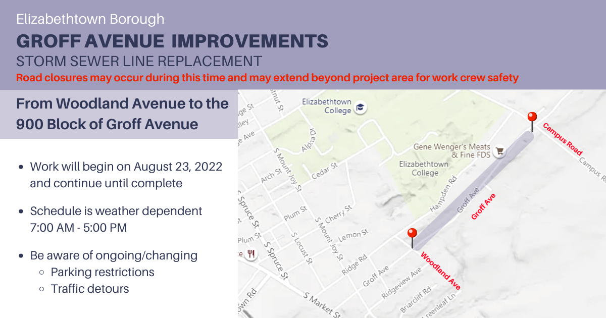08.23.2022 - Groff Avenue Improvements-Storm Sewer Line Replacement 
