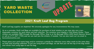 2021 Kraft Leaf Bag Program Update 